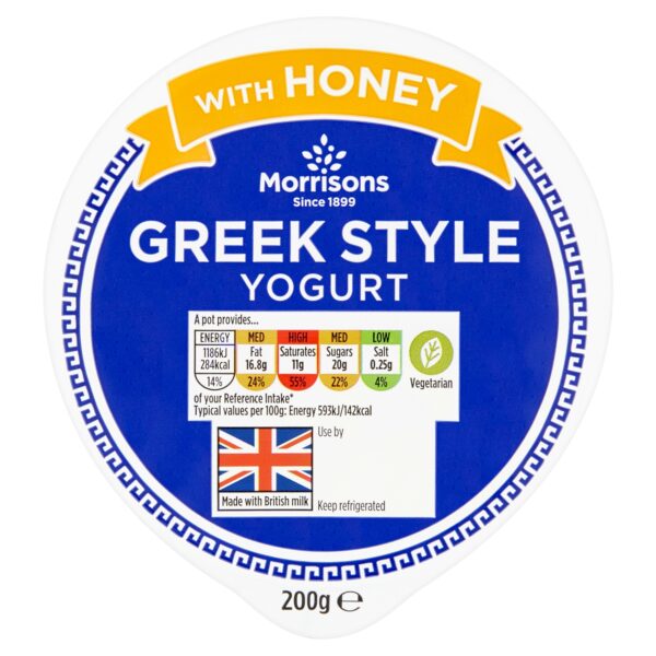 M GREEK STYLE YOGURT WITH HONEY 200G