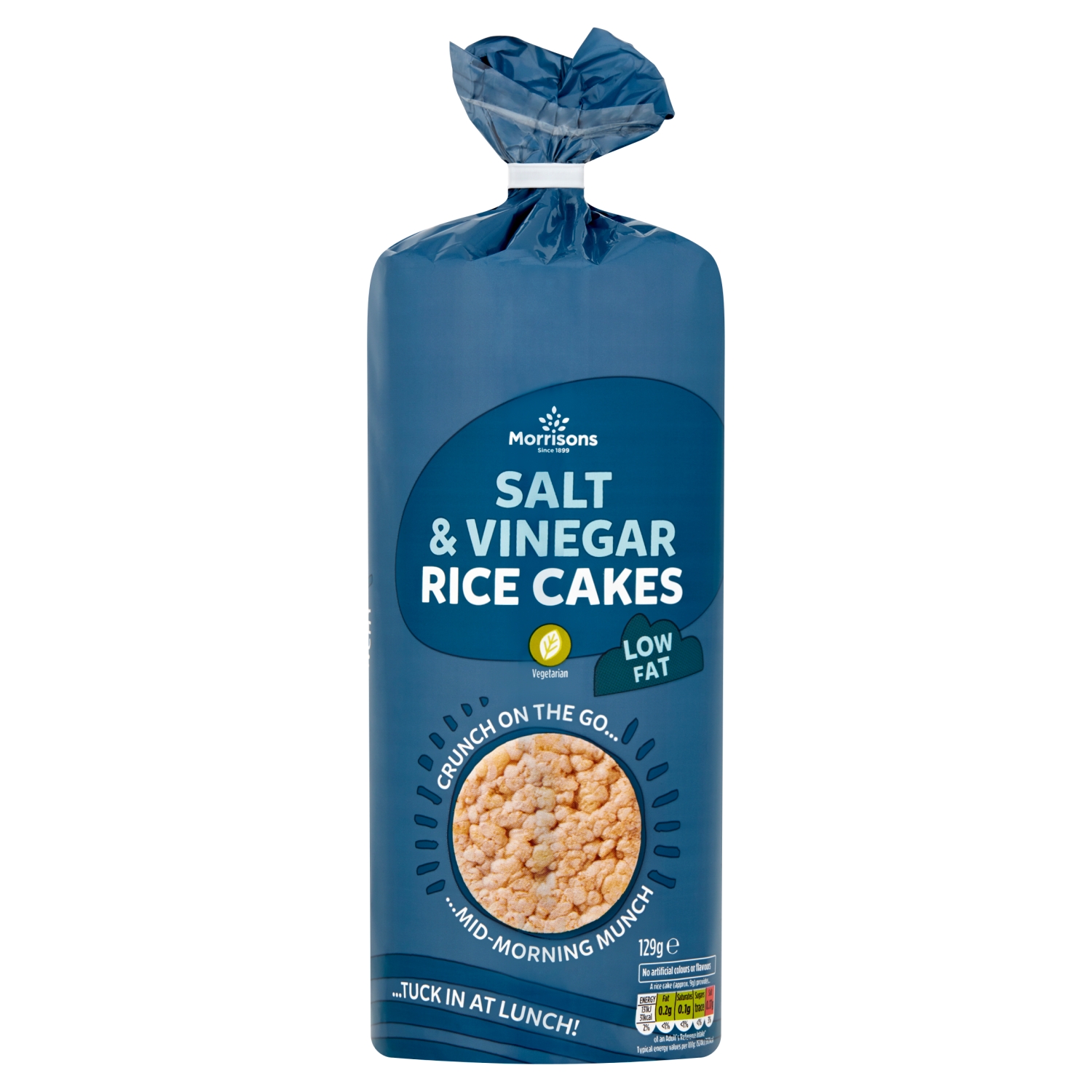 M SALT & VINEGAR RICE CAKES 129G - Image 1