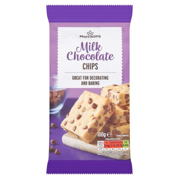 M MILK CHOCOLATE CHIPS 100G