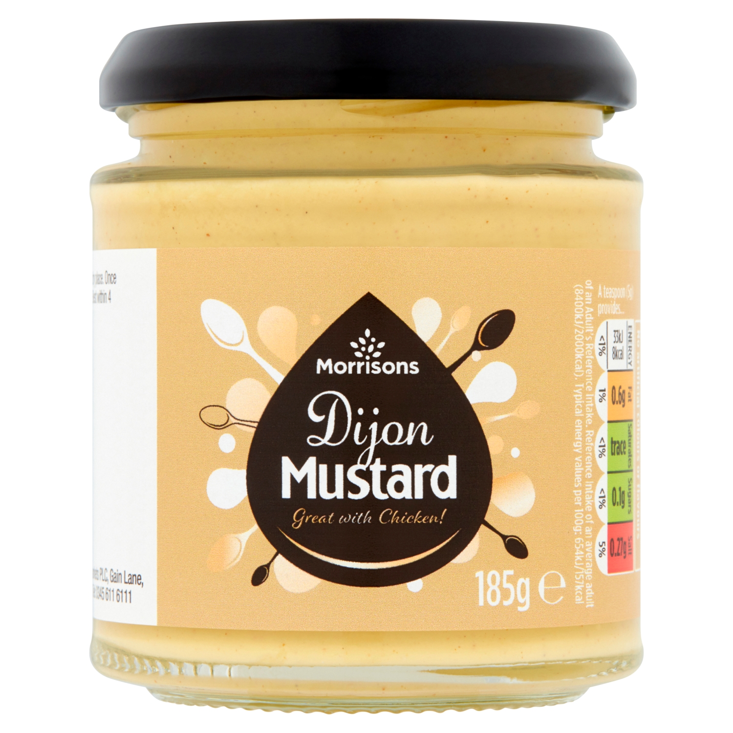 M DIJON MUSTARD 185G - Image 1