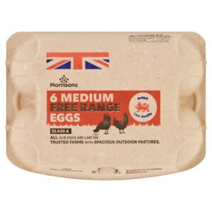 M MEDIUM FREE RANGE EGGS 6PK