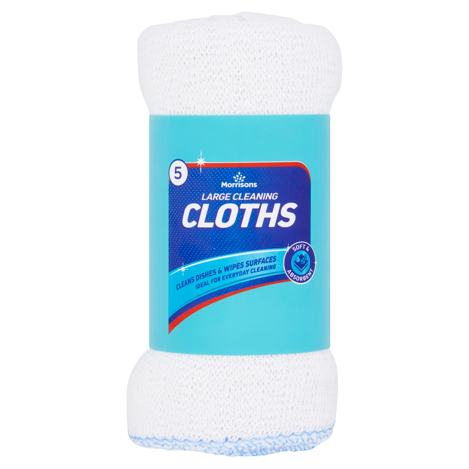 M LARGE CLEANING CLOTHS 5PK - Image 1