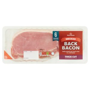 M SMOKED EXTRA THICK CUT BACK BACON 6S 300G