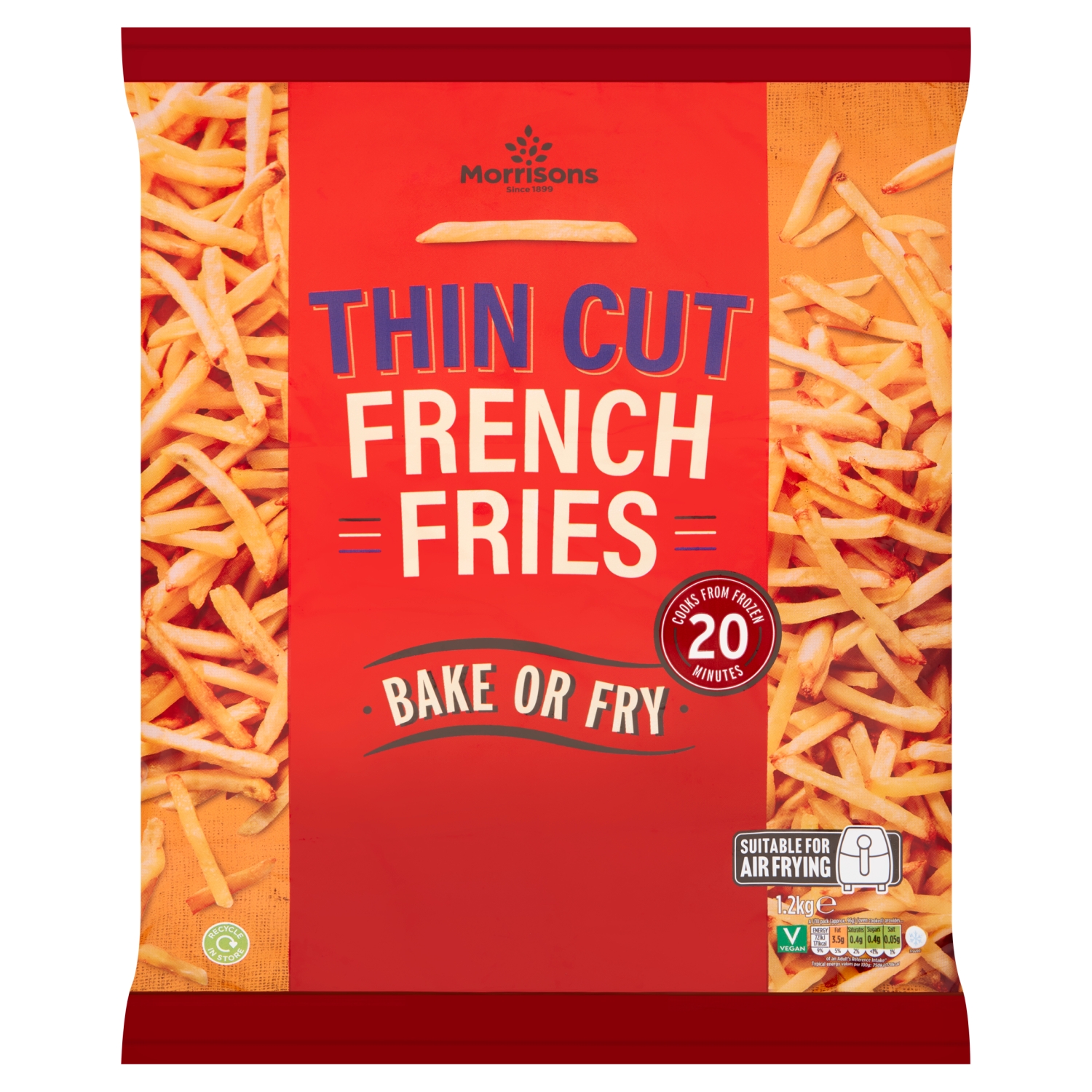 M THIN CUT FRENCH FRIES 1.2KG - Image 1