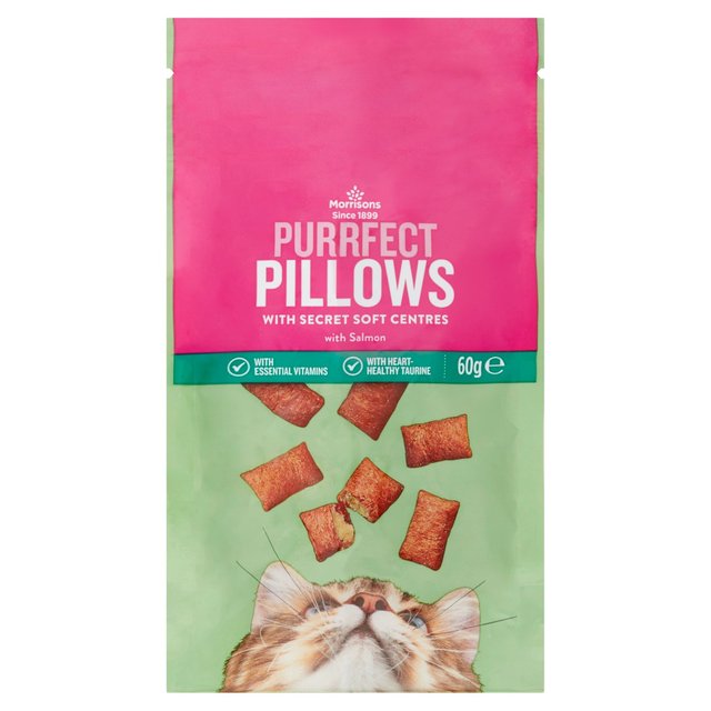 M SALMON CAT SNACK PILLOWS 60G - Image 1