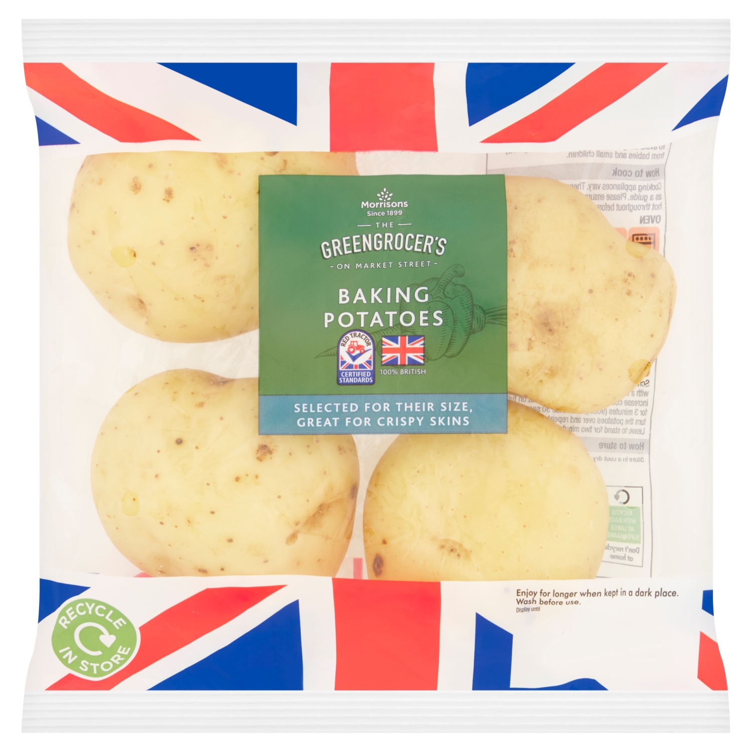 M BAKING POTATOES 4PK - Image 1