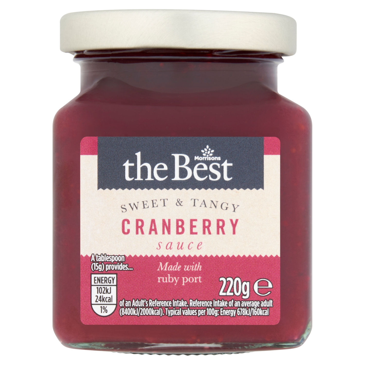 M BEST CRANBERRY SAUCE WITH PORT 220G - Image 1