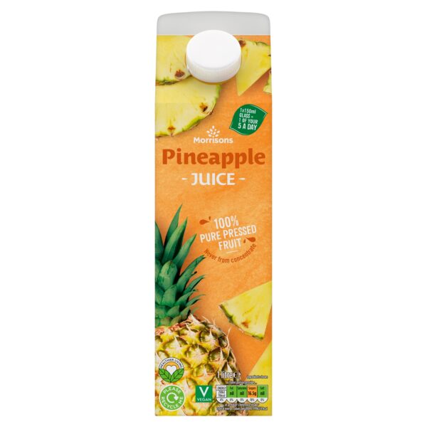 M 100% FRUIT PINEAPPLE JUICE 1L