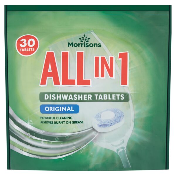 M ALL IN 1 ORIGINAL DISHWASHER TABLETS 30PK