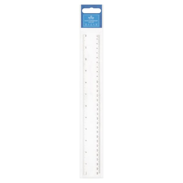 M 30CM SHATTERPROOF RULER