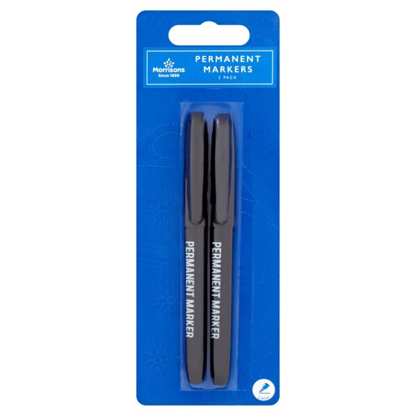 M PERMANENT MARKER 2PK
