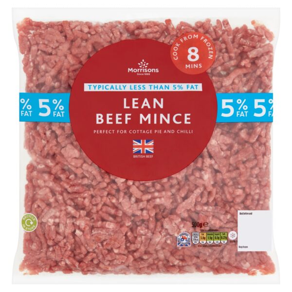 M LEAN BEEF MINCE 5% FAT 500G