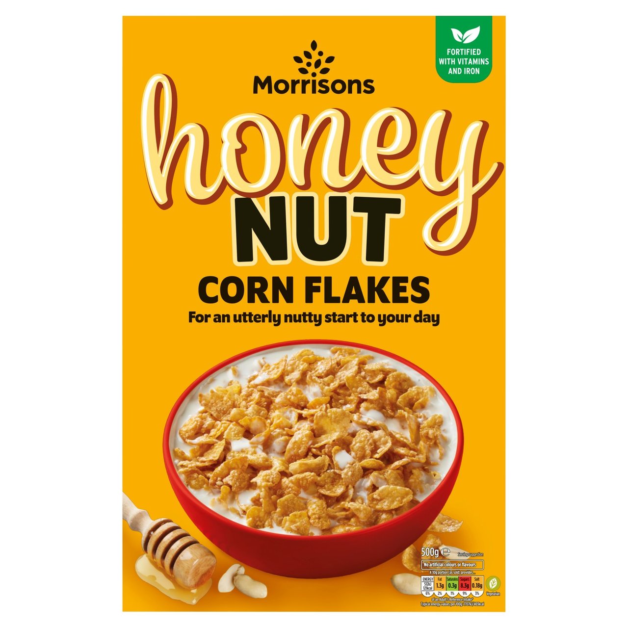 M HONEY NUT CORNFLAKES 500G - Image 1