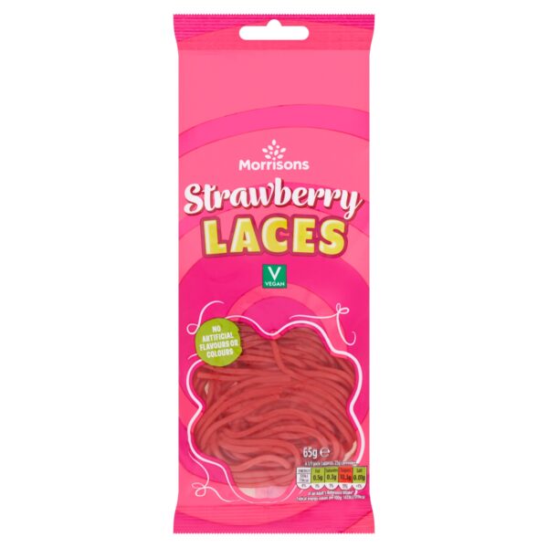M STRAWBERRY LACES 65G
