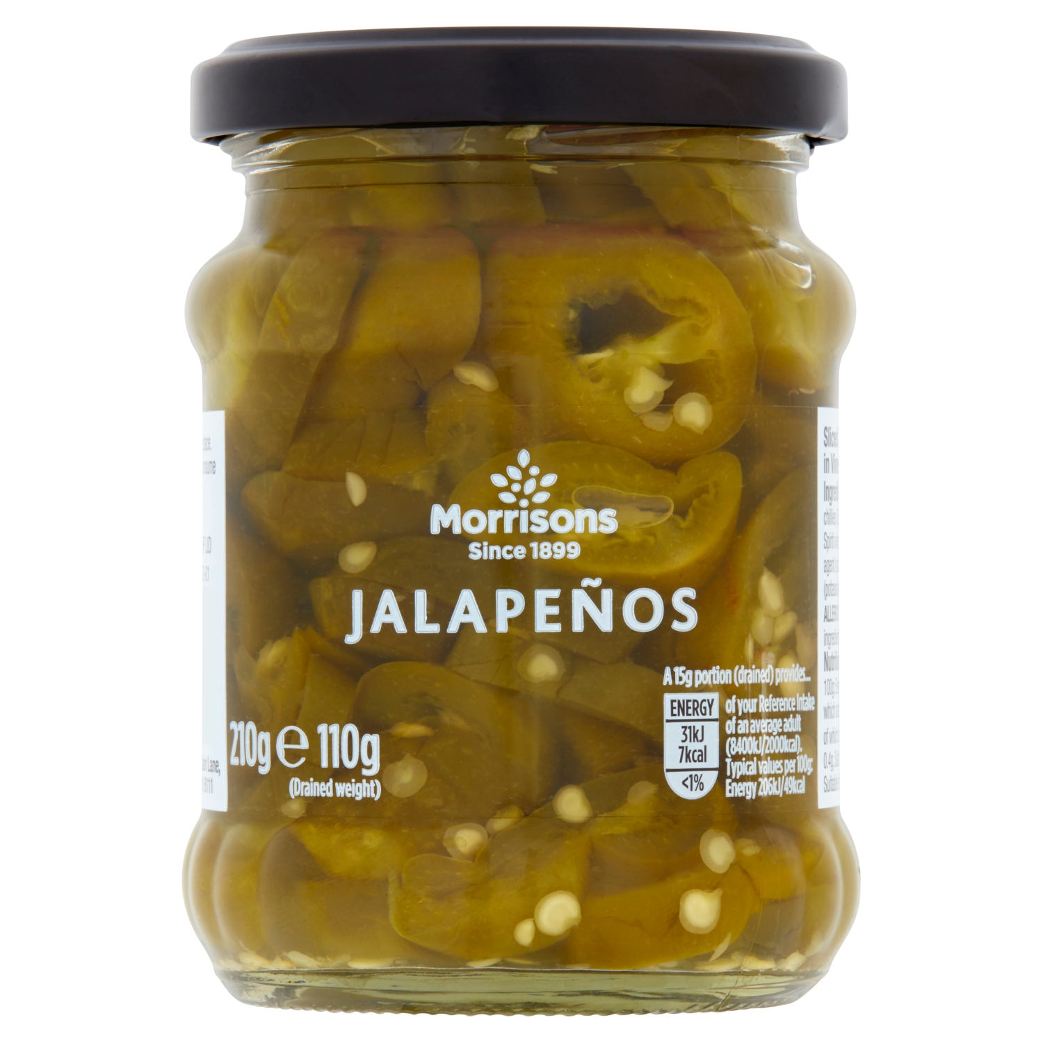 M SLICED JALAPENOS 210G - Image 1