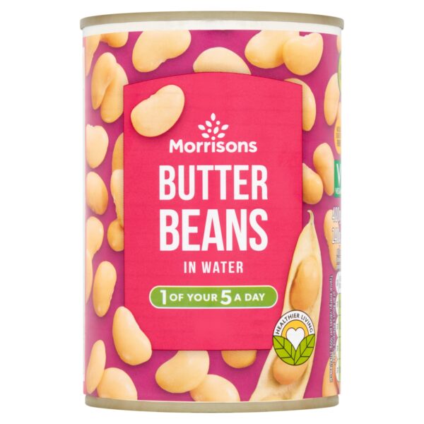 M BUTTER BEANS IN WATER 400G