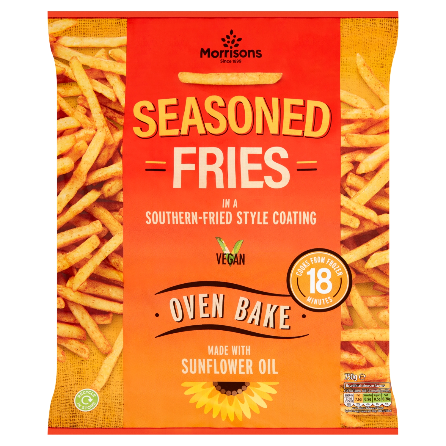 M SEASONED FRIES 750G - Image 1