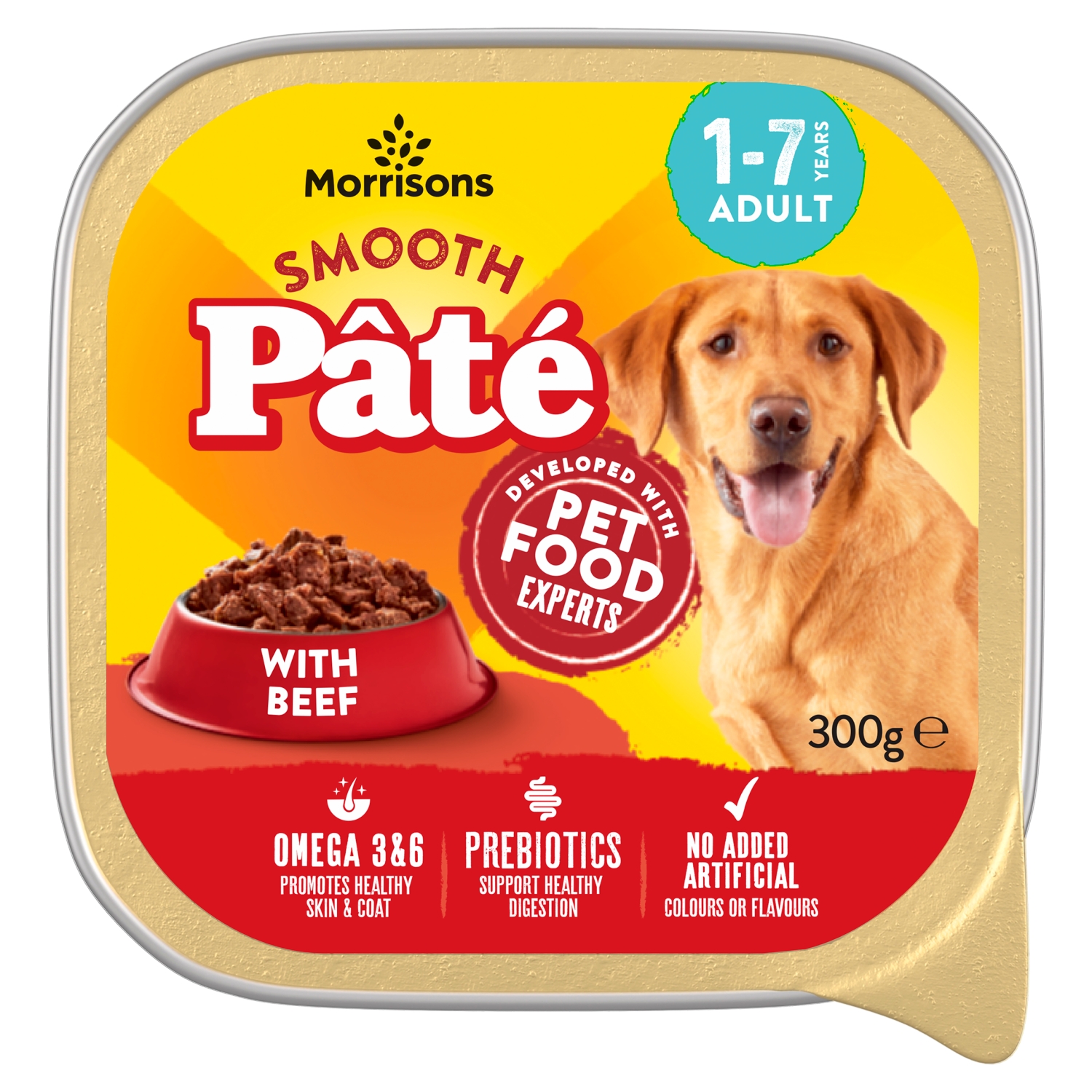 M DOG FOOD BEEF PATE 300G - Image 1
