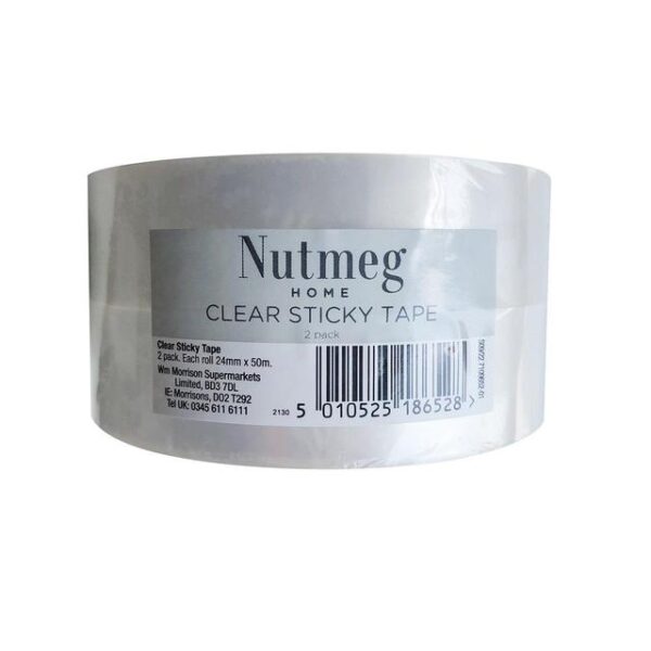 NUTMEG 2PK REGULAR CLEAR TAPE