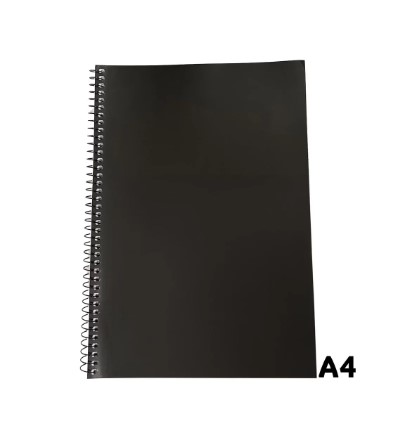 NUTMEG A4 WIRO PAPERBACK NOTEBOOK 60GSM 70 SHEETS