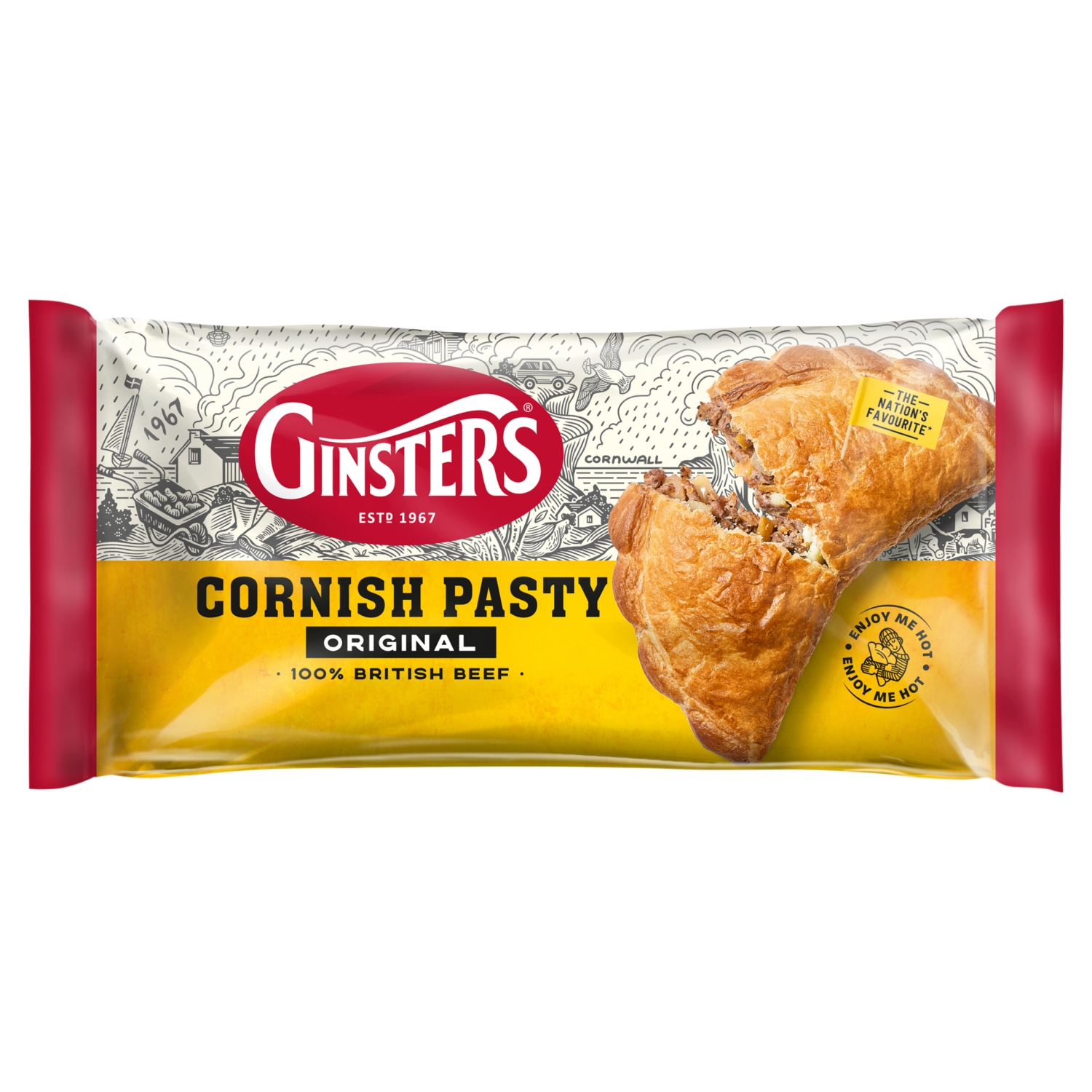 GINSTERS CORNISH PASTY 180G - Image 1
