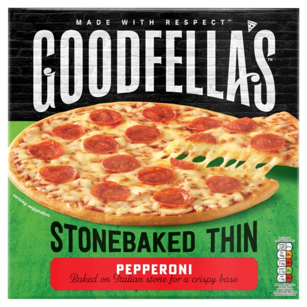 GOODFELLAS STONEBAKED THIN PEPPERONI 332G
