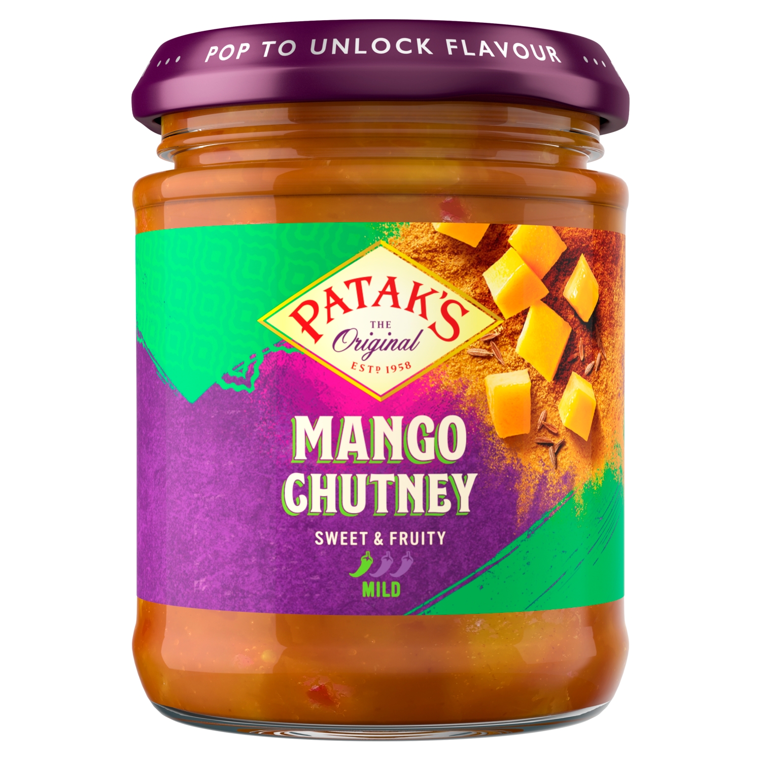 PATAKS ORIGINAL MANGO CHUTNEY MILD 210G - Image 1