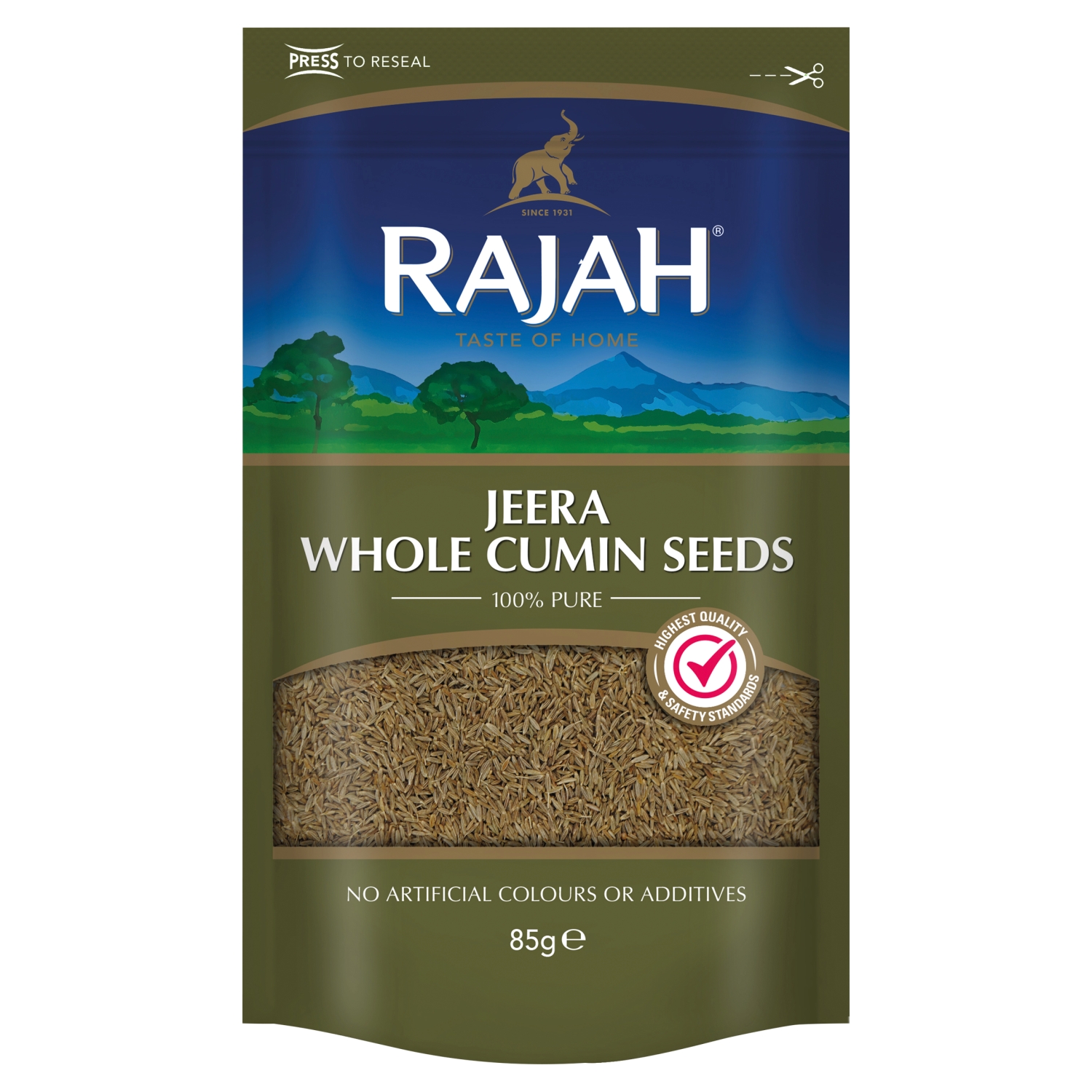 RAJAH WHOLE JEERA 85G - Image 1