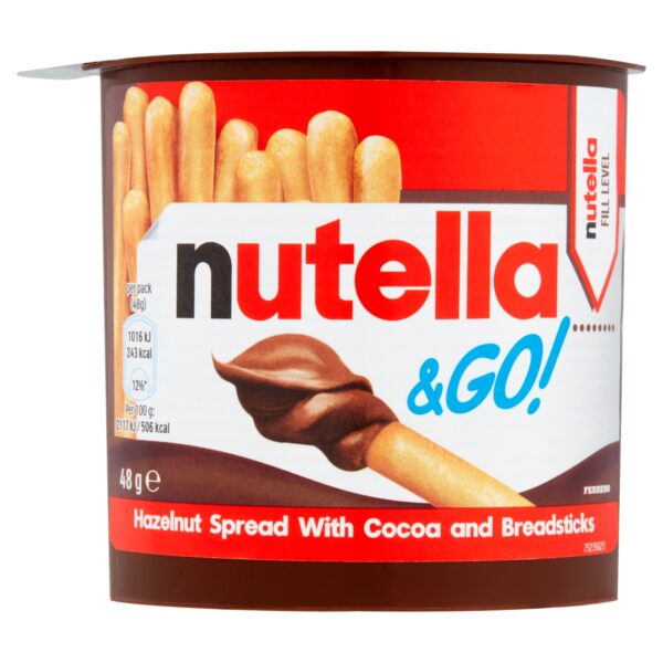 NUTELLA & GO! HAZELNUT SPREAD & BREADSTICKS 48G