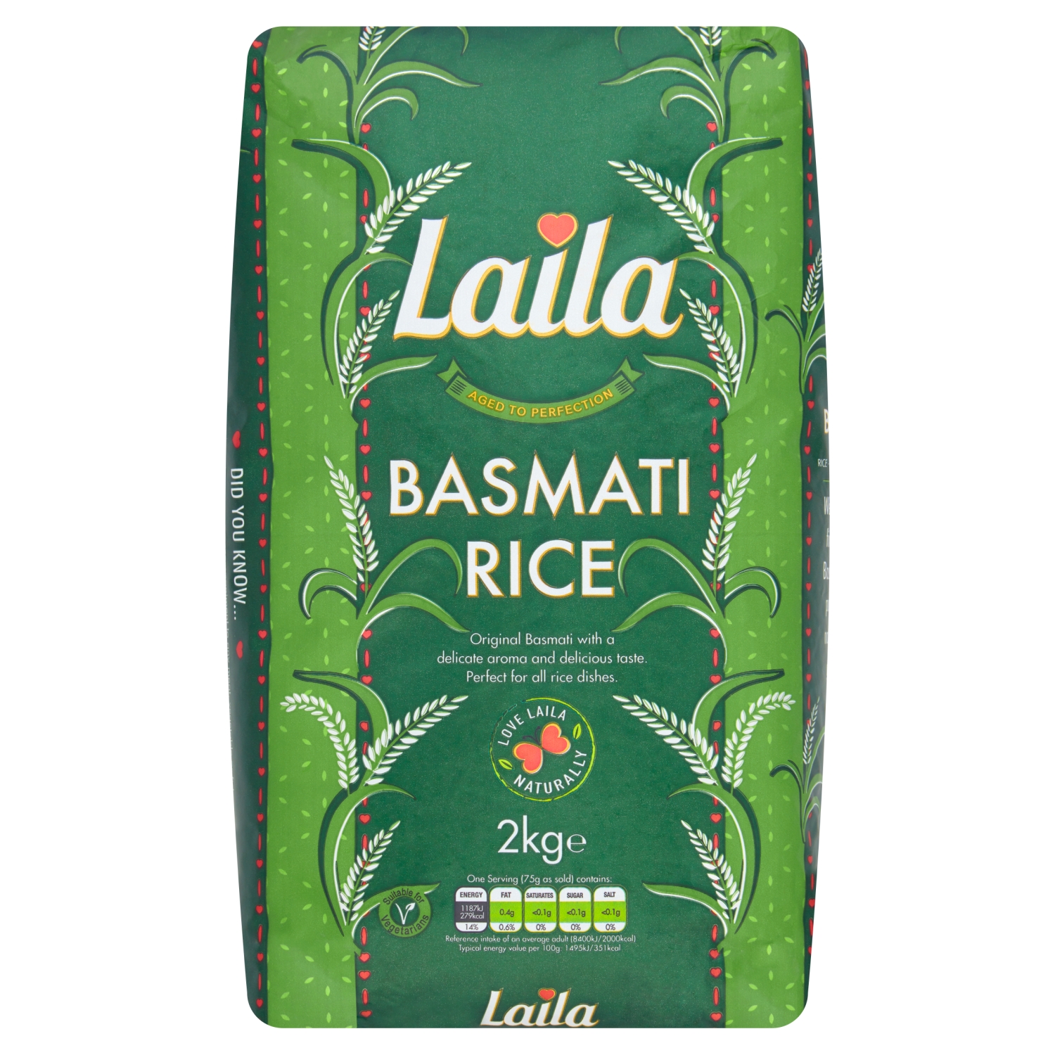 SURYA LAILA BASMATI RICE 2KG - Image 1