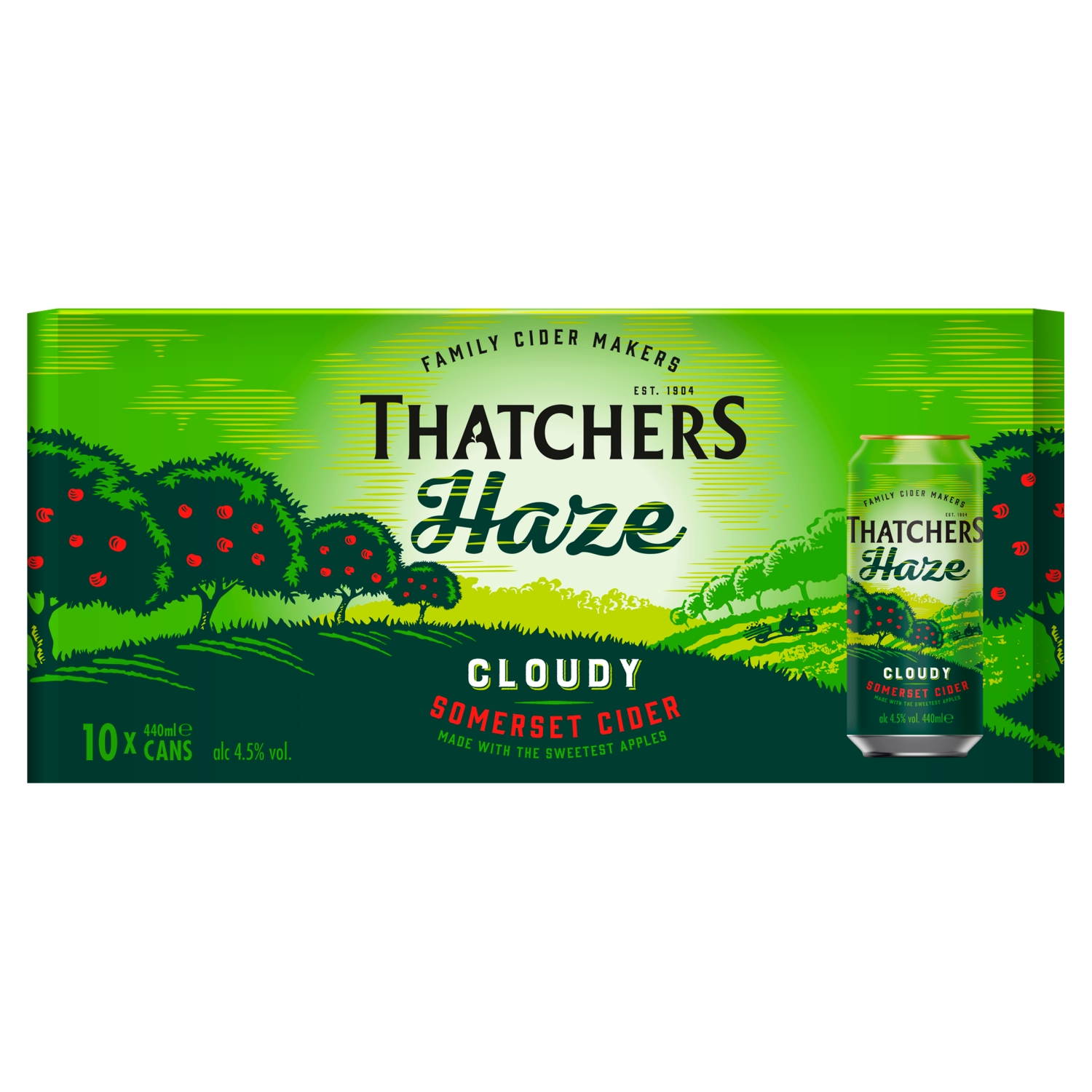 THATCHERS HAZE CLOUDY SOMERSET CIDER 10X440ML - Image 1