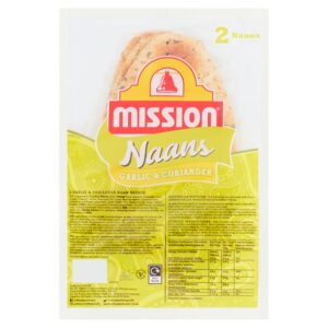 MISSION GARLIC & CORIANDER NAAN 2PK 260G