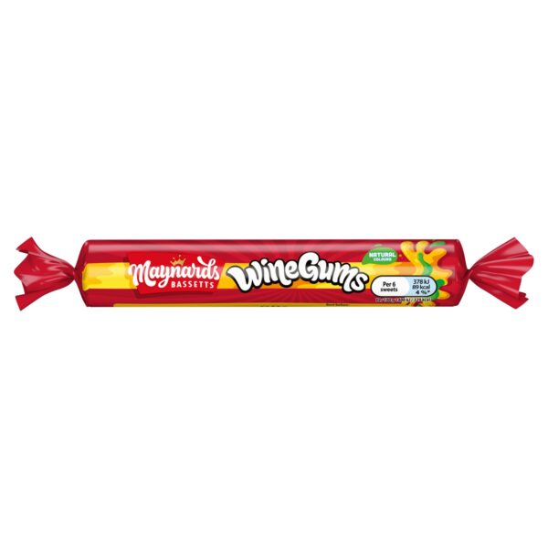 MAYNARDS BASSETTS WINE GUMS ROLL 52G