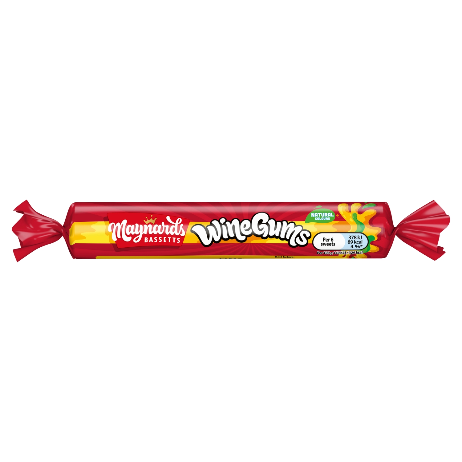 MAYNARDS BASSETTS WINE GUMS ROLL 52G - Image 1