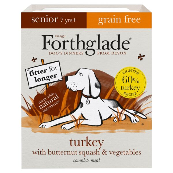 FORTHGLADE SENIOR WET DOG TURKEY/VEG/GRAIN 395G