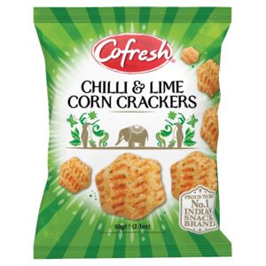 5026489501871_0.jpg COFRESH CHILLI & LIME CORN CRACKERS 60G