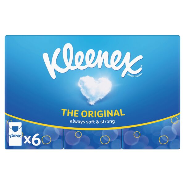 KLEENEX ORIGINAL POCKET PACK 9 SHEETS 6PK