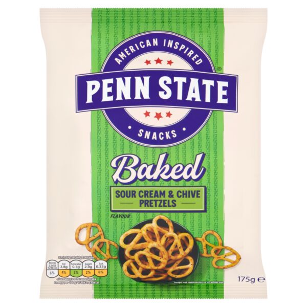 PENN STATE SOUR CREAM & CHIVE PRETZELS 175G