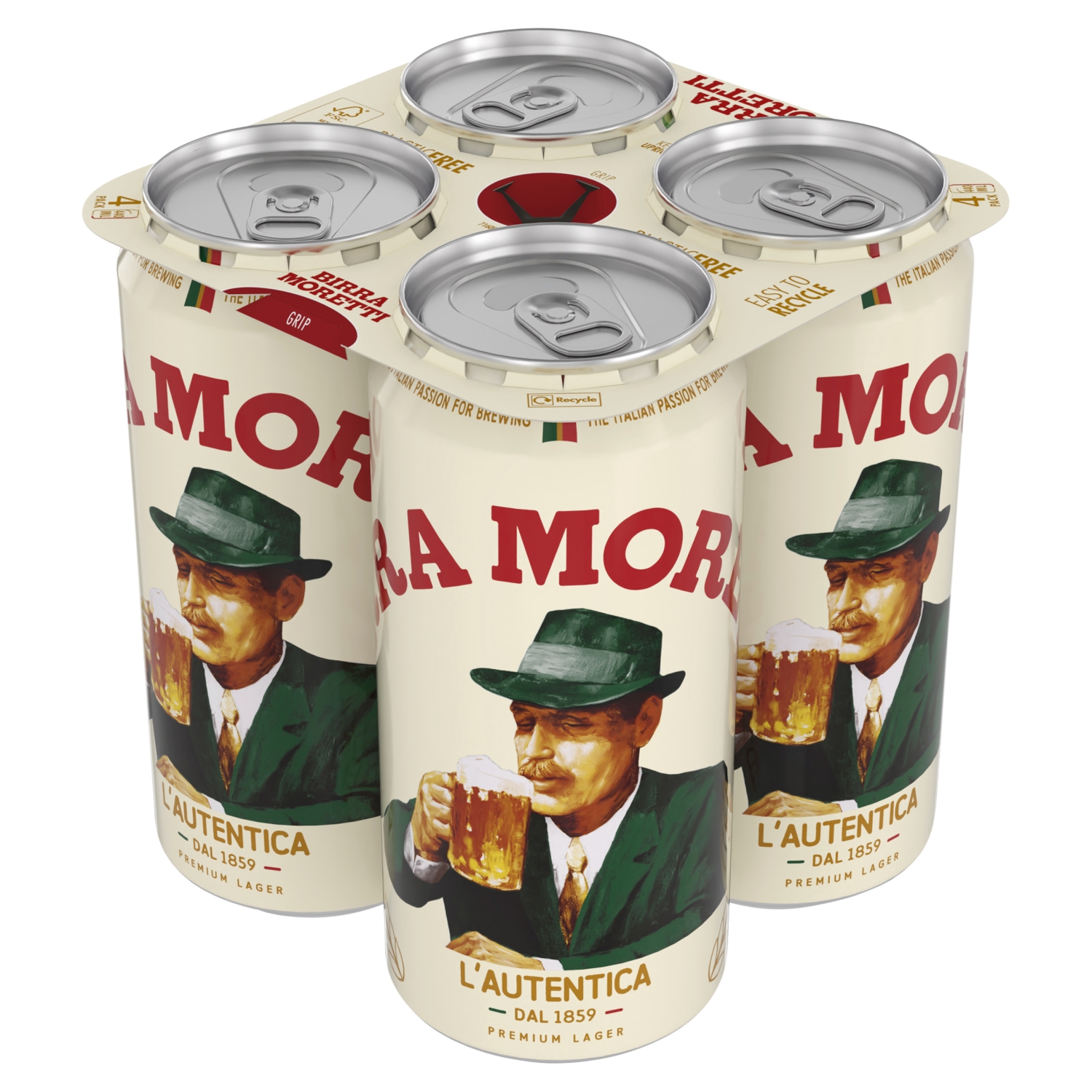 BIRRA MORETTI CAN 4X440ML - Image 1