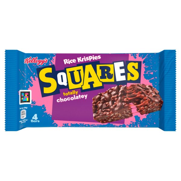 KELLOGGS SQUARES DELIGHTFULLY CHOCOLATEY 4X36G