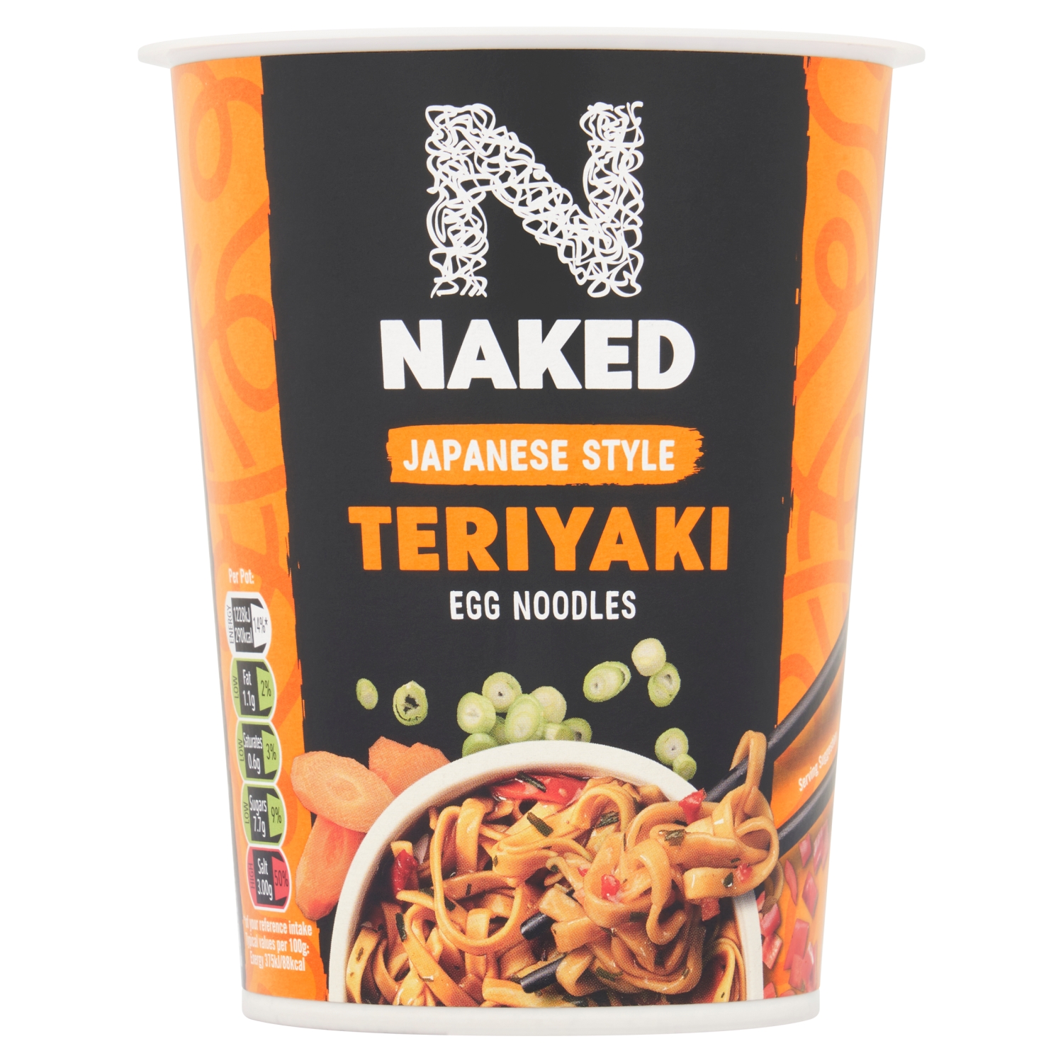 NAKED NOODLE JAPANESE TERIYAKI NOODLE POT 78G - Image 1