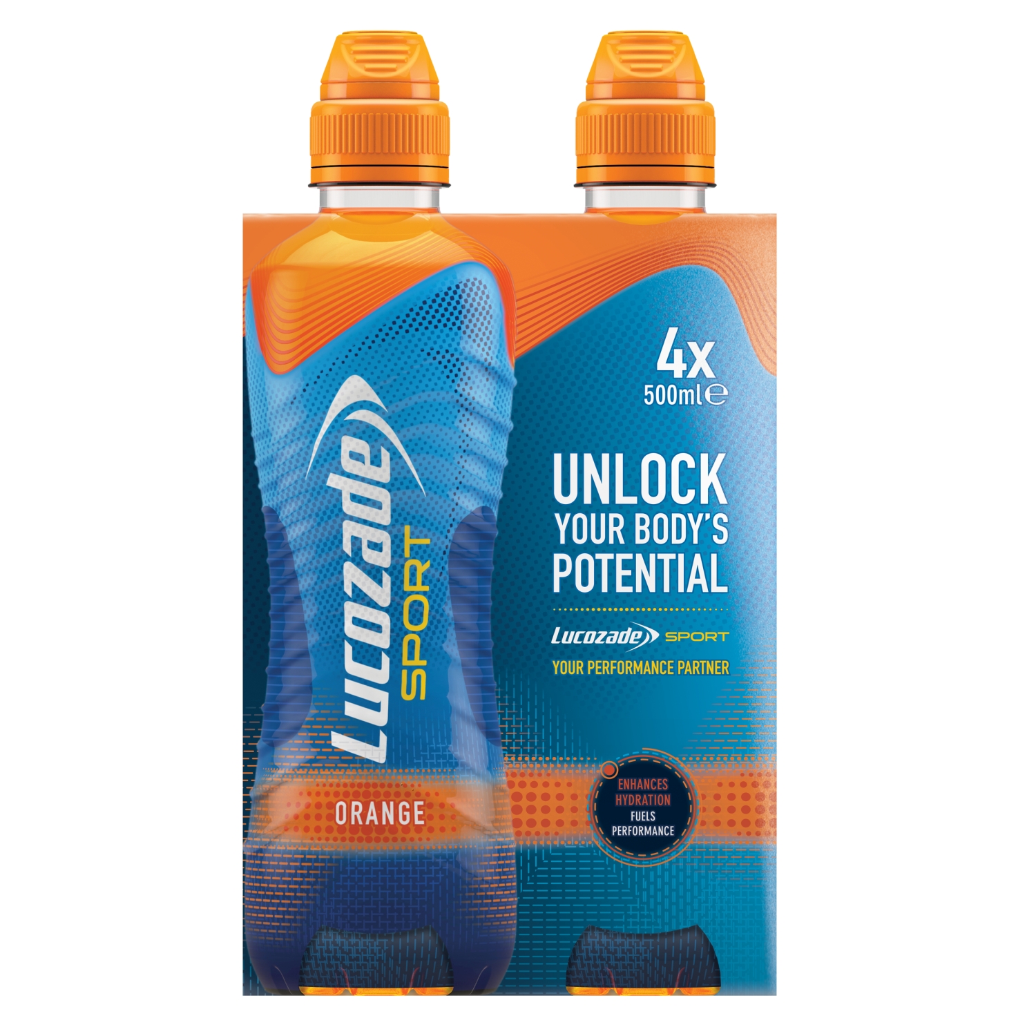 LUCOZADE SPORT ORANGE 4X500ML - Image 1