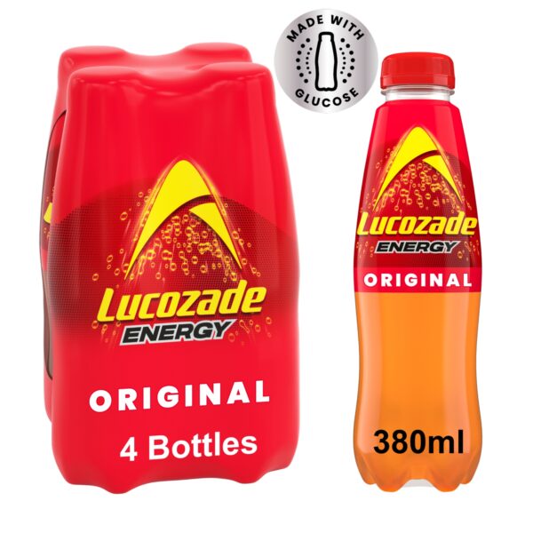 LUCOZADE ENERGY ORIGINAL 4X380ML