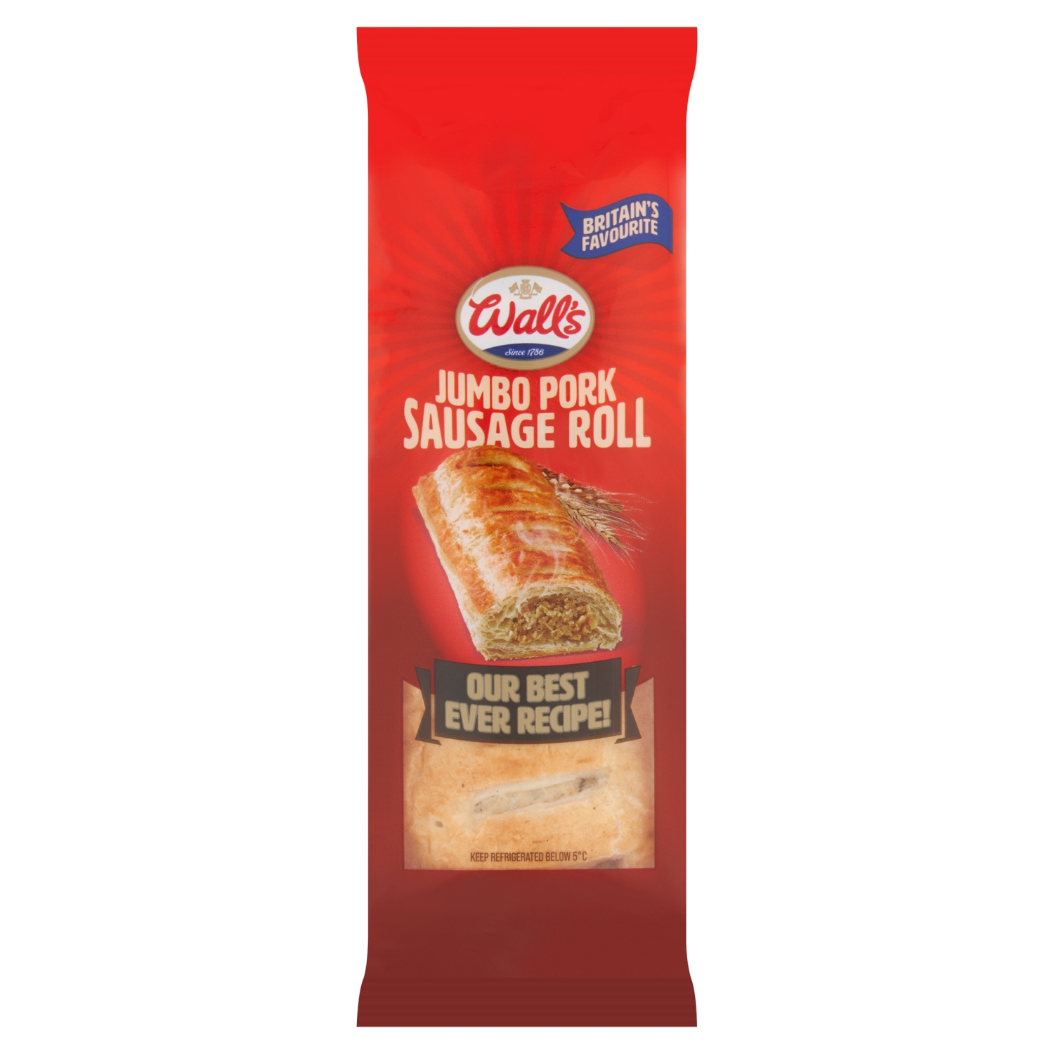 WALLS JUMBO SAUSAGE ROLL 130G - Image 1