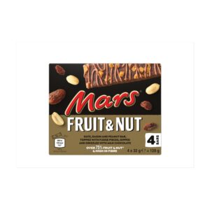 MARS TRIPLE TREAT FRUIT NUT & CHOC SNACK BAR 4PK