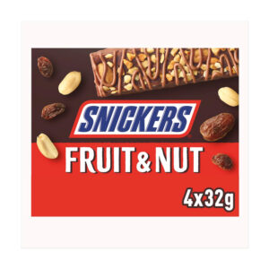 Training Materials SNICKERS TRIPLE TREAT FRUIT NUT&CHOCOLATE BARS 4PK