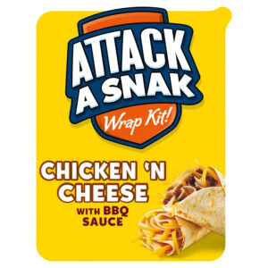 Training Materials ATTACK A SNAK CHICKEN AND CHEESE BBQ WRAP KIT 86G