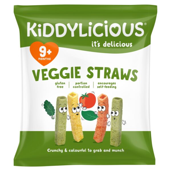 KIDDYLICIOUS VEGGIE STRAWS 12G