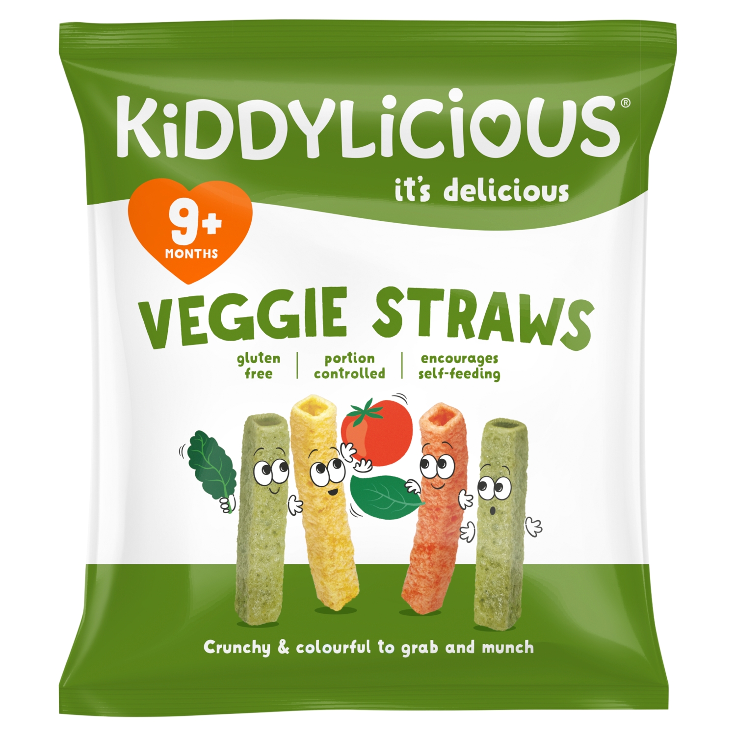 KIDDYLICIOUS VEGGIE STRAWS 12G - Image 1