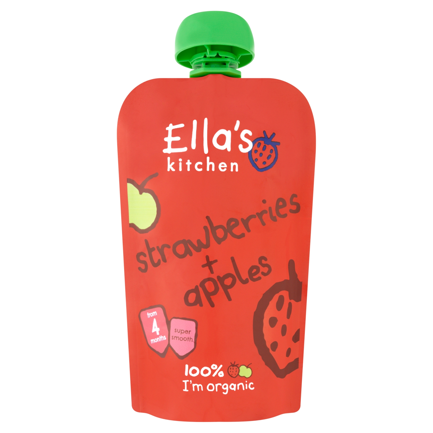 ELLAS KTCHN STRAWBERRY & APPLE 120G - Image 1